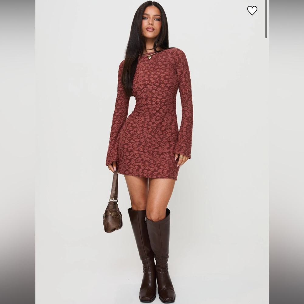 NWT!! Princess Polly Primrosa Long Sleeve Mini Dress